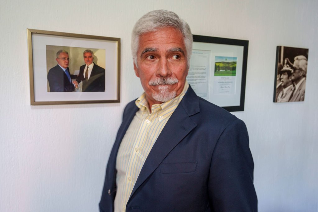 Ricardo Méndez Ruiz, president of the Foundation Against Terrorism, in Guatemala City. (AP Photo/Moises Castillo)