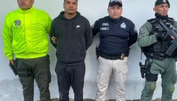 Larry Álvarez Núñez, alias “Larry Changa” was arrested by Colombian police. Credit: Policía Nacional de Colombia