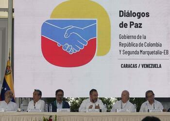 Peace talks between the Second Marquetalia and the Colombian government in Caracas, Venezuela.